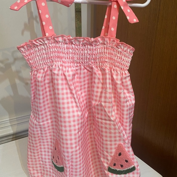 New Gingham Watermelon Dress - Picture 3 of 6